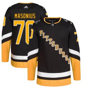 Youth Pittsburgh Penguins Joseph Masonius Adidas Authentic 2021/22 Alternate Primegreen Pro Player Jersey - Black