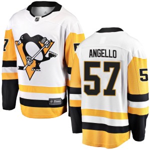 Youth Pittsburgh Penguins Anthony Angello Fanatics Branded Breakaway Away Jersey - White