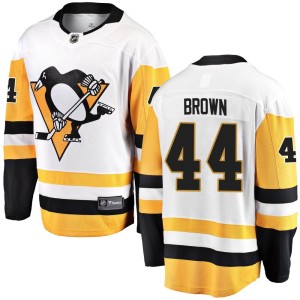 Youth Pittsburgh Penguins Rob Brown Fanatics Branded Breakaway Away Jersey - White