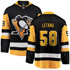 Men's Pittsburgh Penguins Kris Letang Fanatics Branded Home Breakaway Jersey - Black