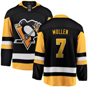 Men's Pittsburgh Penguins Joe Mullen Fanatics Branded Home Breakaway Jersey - Black