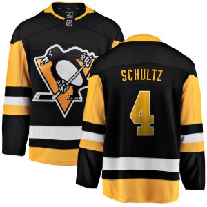 Youth Pittsburgh Penguins Justin Schultz Fanatics Branded Home Breakaway Jersey - Black