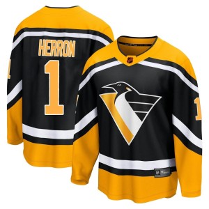 Men's Pittsburgh Penguins Denis Herron Fanatics Branded Breakaway Special Edition 2.0 Jersey - Black