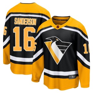 Men's Pittsburgh Penguins Derek Sanderson Fanatics Branded Breakaway Special Edition 2.0 Jersey - Black