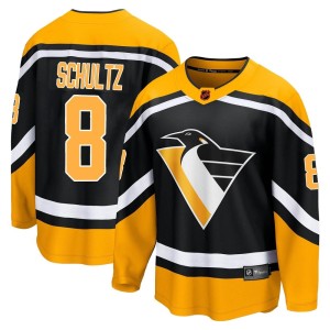 Men's Pittsburgh Penguins Dave Schultz Fanatics Branded Breakaway Special Edition 2.0 Jersey - Black