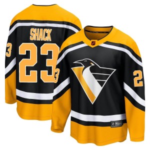 Men's Pittsburgh Penguins Eddie Shack Fanatics Branded Breakaway Special Edition 2.0 Jersey - Black