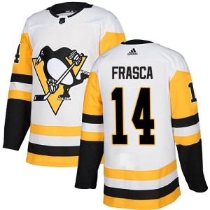 Youth Pittsburgh Penguins Jordan Frasca Adidas Authentic Away Jersey - White