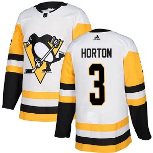 Youth Pittsburgh Penguins Tim Horton Adidas Authentic Away Jersey - White