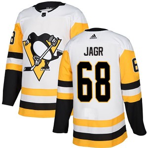 Youth Pittsburgh Penguins Jaromir Jagr Adidas Authentic Away Jersey - White