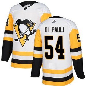 Youth Pittsburgh Penguins Thomas Di Pauli Adidas Authentic Away Jersey - White