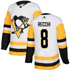 Youth Pittsburgh Penguins Mark Recchi Adidas Authentic Away Jersey - White