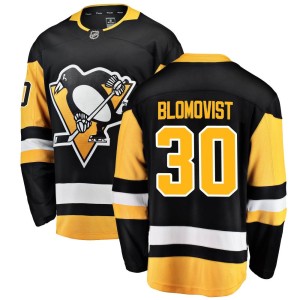 Men's Pittsburgh Penguins Joel Blomqvist Fanatics Branded Breakaway Home Jersey - Black