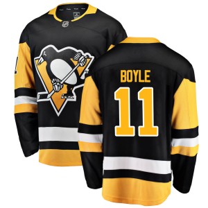 Men's Pittsburgh Penguins Brian Boyle Fanatics Branded Breakaway Home Jersey - Black