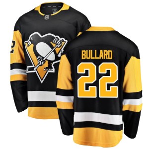 Men's Pittsburgh Penguins Mike Bullard Fanatics Branded Breakaway Home Jersey - Black