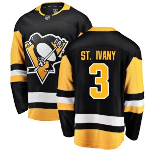 Men's Pittsburgh Penguins Jack St. Ivany Fanatics Branded Breakaway Home Jersey - Black