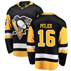 Men's Pittsburgh Penguins Rem Pitlick Fanatics Branded Breakaway Home Jersey - Black