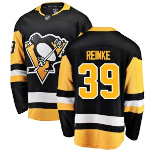 Men's Pittsburgh Penguins Mitch Reinke Fanatics Branded Breakaway Home Jersey - Black