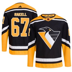 Youth Pittsburgh Penguins Rickard Rakell Adidas Authentic Reverse Retro 2.0 Jersey - Black