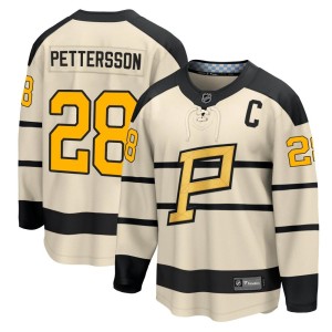 Youth Pittsburgh Penguins Marcus Pettersson Fanatics Branded 2023 Winter Classic Jersey - Cream