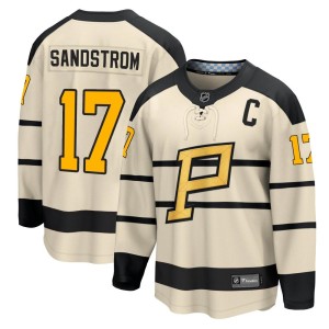 Youth Pittsburgh Penguins Tomas Sandstrom Fanatics Branded 2023 Winter Classic Jersey - Cream