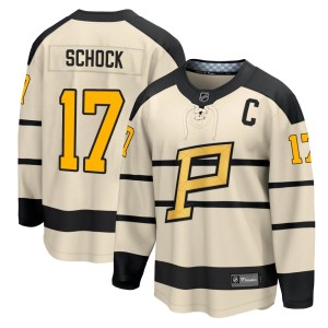 Youth Pittsburgh Penguins Ron Schock Fanatics Branded 2023 Winter Classic Jersey - Cream