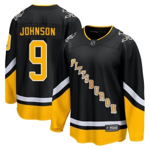 Men's Pittsburgh Penguins Mark Johnson Fanatics Branded Premier 2021/22 Alternate Breakaway Player Jersey - Black