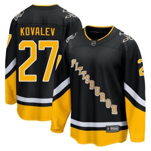 Men's Pittsburgh Penguins Alex Kovalev Fanatics Branded Premier 2021/22 Alternate Breakaway Player Jersey - Black
