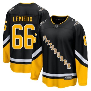Men's Pittsburgh Penguins Mario Lemieux Fanatics Branded Premier 2021/22 Alternate Breakaway Player Jersey - Black