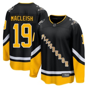 Men's Pittsburgh Penguins Rick Macleish Fanatics Branded Premier 2021/22 Alternate Breakaway Player Jersey - Black