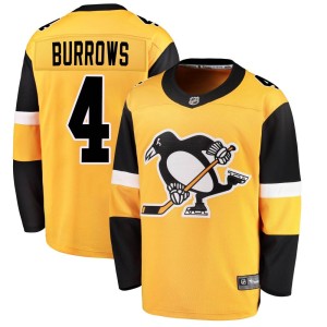 Men's Pittsburgh Penguins Dave Burrows Fanatics Branded Breakaway Alternate Jersey - Gold