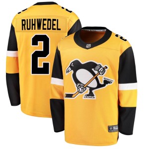 Men's Pittsburgh Penguins Chad Ruhwedel Fanatics Branded Breakaway Alternate Jersey - Gold