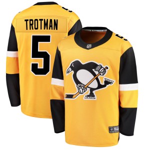 Men's Pittsburgh Penguins Zach Trotman Fanatics Branded Breakaway Alternate Jersey - Gold