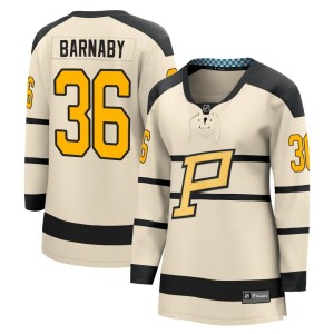 Women's Pittsburgh Penguins Matthew Barnaby Fanatics Branded 2023 Winter Classic Jersey - Cream