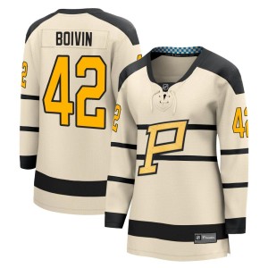 Women's Pittsburgh Penguins Leo Boivin Fanatics Branded 2023 Winter Classic Jersey - Cream