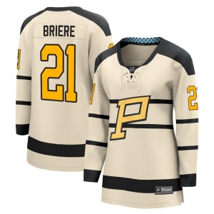 Women's Pittsburgh Penguins Michel Briere Fanatics Branded 2023 Winter Classic Jersey - Cream