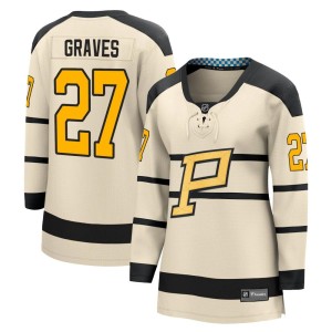 Women's Pittsburgh Penguins Ryan Graves Fanatics Branded 2023 Winter Classic Jersey - Cream
