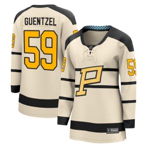 Women's Pittsburgh Penguins Jake Guentzel Fanatics Branded 2023 Winter Classic Jersey - Cream
