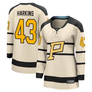 Women's Pittsburgh Penguins Jansen Harkins Fanatics Branded Breakaway 2023 Winter Classic Jersey - Cream