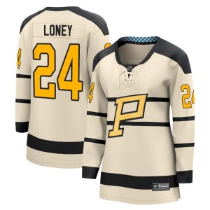 Women's Pittsburgh Penguins Troy Loney Fanatics Branded 2023 Winter Classic Jersey - Cream