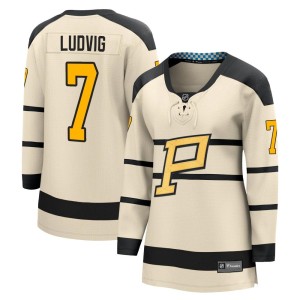 Women's Pittsburgh Penguins John Ludvig Fanatics Branded Breakaway 2023 Winter Classic Jersey - Cream