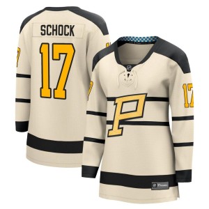 Women's Pittsburgh Penguins Ron Schock Fanatics Branded 2023 Winter Classic Jersey - Cream