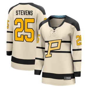 Women's Pittsburgh Penguins Kevin Stevens Fanatics Branded 2023 Winter Classic Jersey - Cream