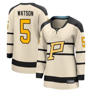 Women's Pittsburgh Penguins Bryan Watson Fanatics Branded 2023 Winter Classic Jersey - Cream