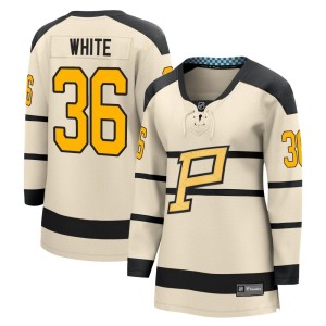 Women's Pittsburgh Penguins Colin White Fanatics Branded Cream 2023 Winter Classic Jersey - White
