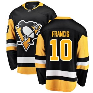 Youth Pittsburgh Penguins Ron Francis Fanatics Branded Breakaway Home Jersey - Black
