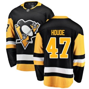 Youth Pittsburgh Penguins Samuel Houde Fanatics Branded Breakaway Home Jersey - Black