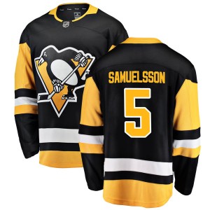 Youth Pittsburgh Penguins Ulf Samuelsson Fanatics Branded Breakaway Home Jersey - Black