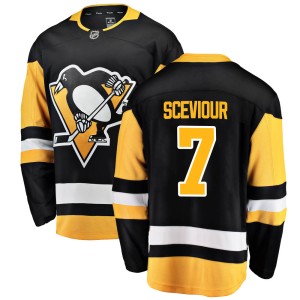 Youth Pittsburgh Penguins Colton Sceviour Fanatics Branded Breakaway Home Jersey - Black
