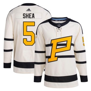 Youth Pittsburgh Penguins Ryan Shea Adidas Authentic 2023 Winter Classic Jersey - Cream