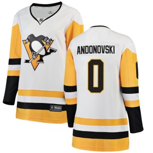 Women's Pittsburgh Penguins Corey Andonovski Fanatics Branded Breakaway Away Jersey - White